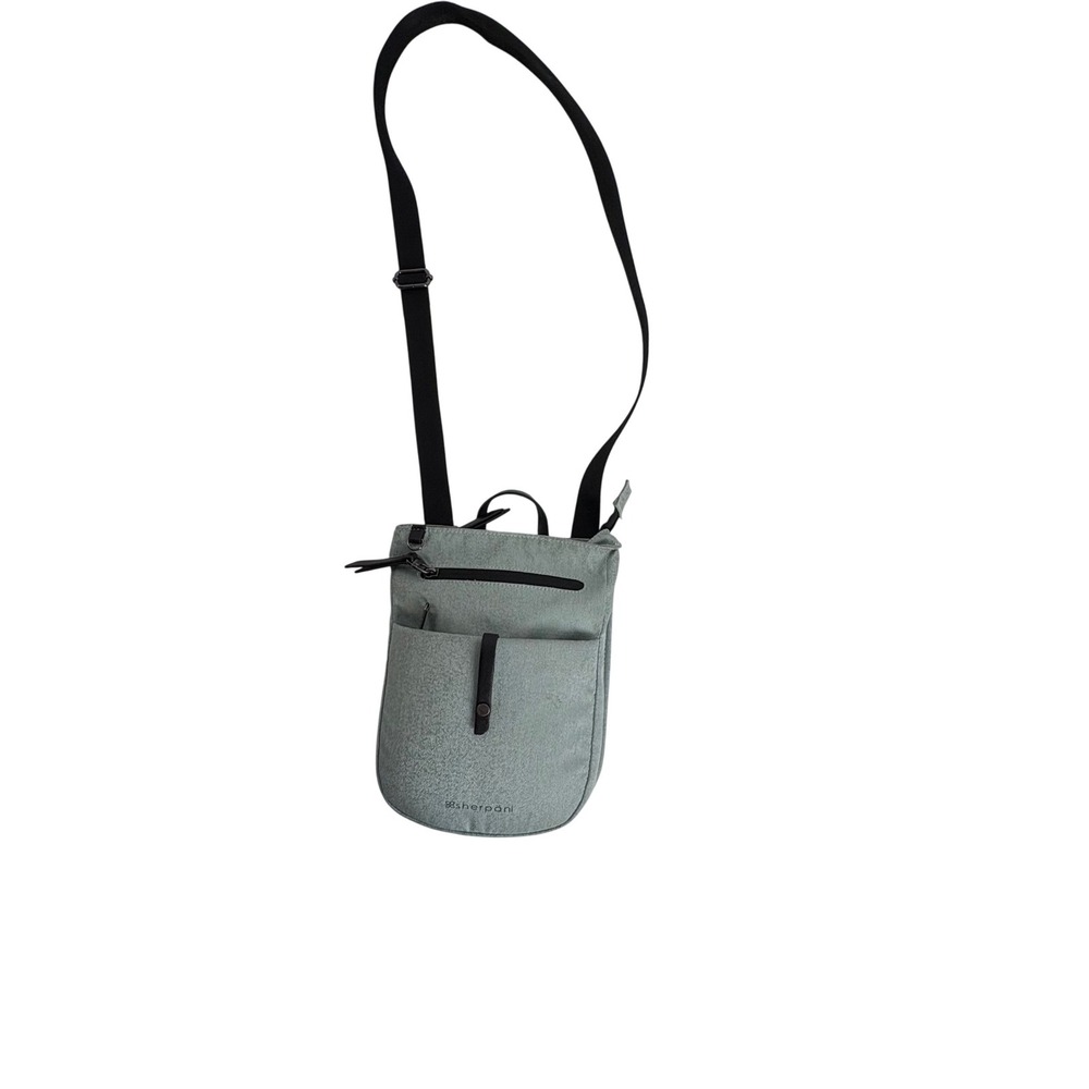Sherpani Crossbody Bag Light Green Textured Convertible Strap‎ Women One Size